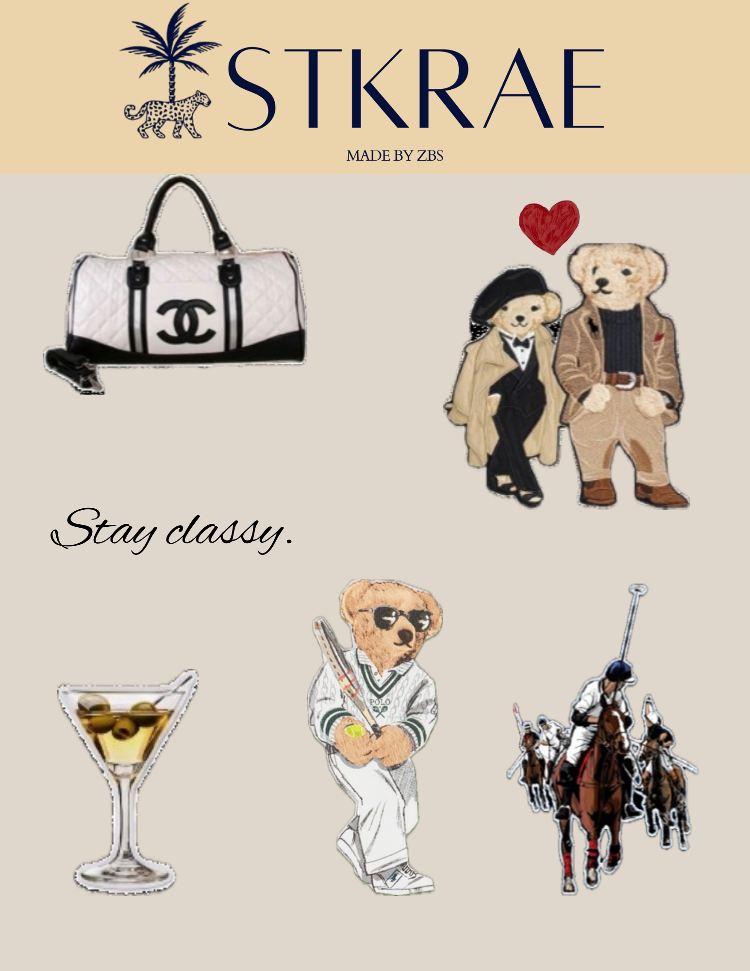 Stay Classy Sticker Sheet