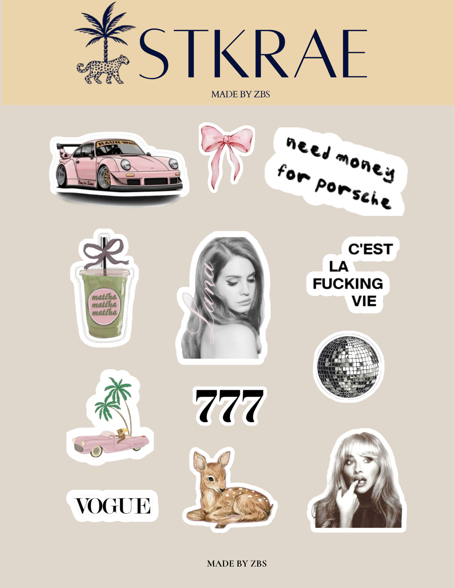 Girly Aesthetic Sheet